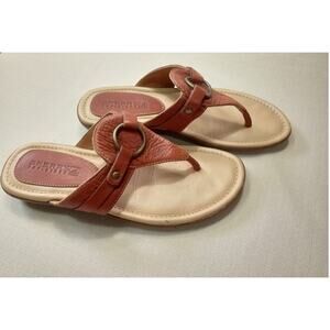 Sperry Women's 6M Brown Leather Thong Sandal